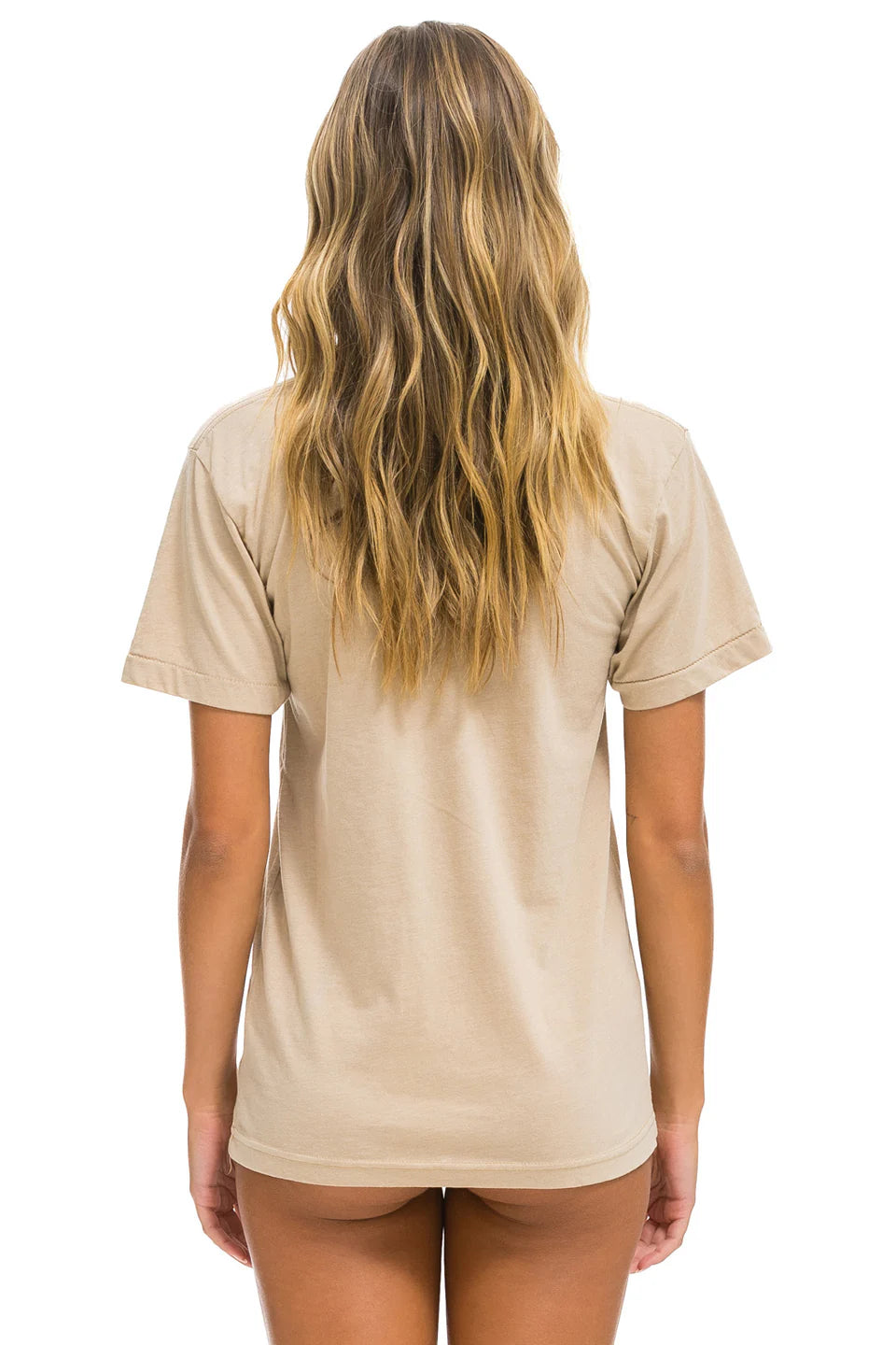 Aviator Nation Basic Boyfriend Tee Sand