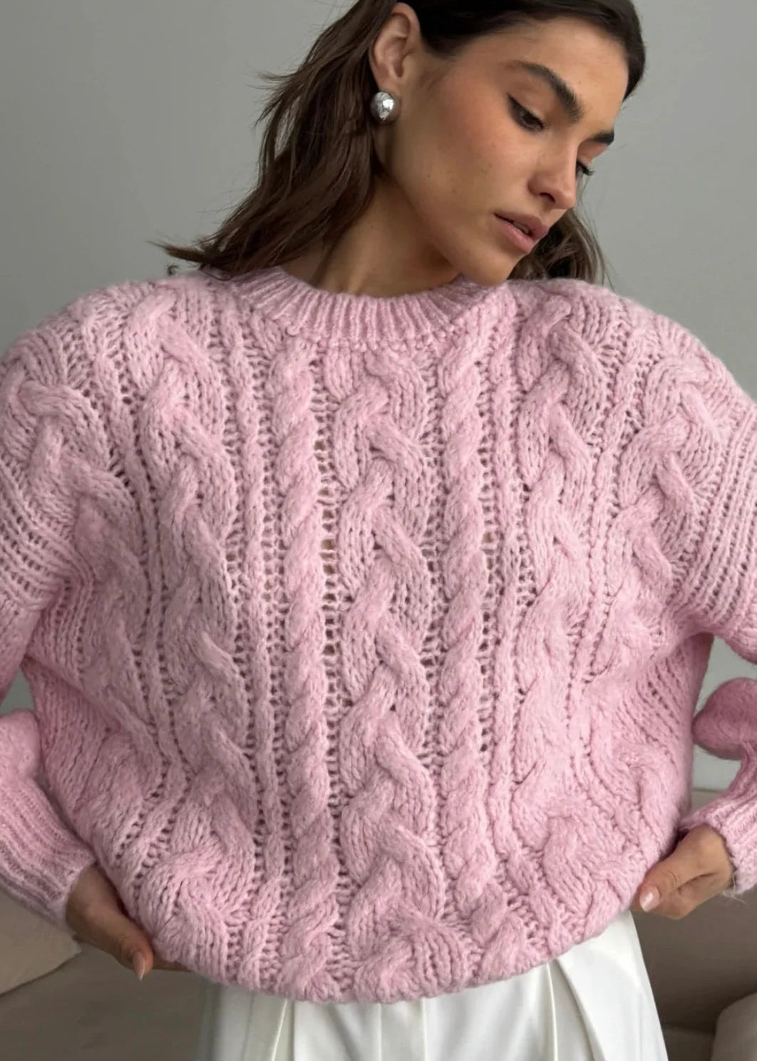 Charli Mara Sweater Powder Pink