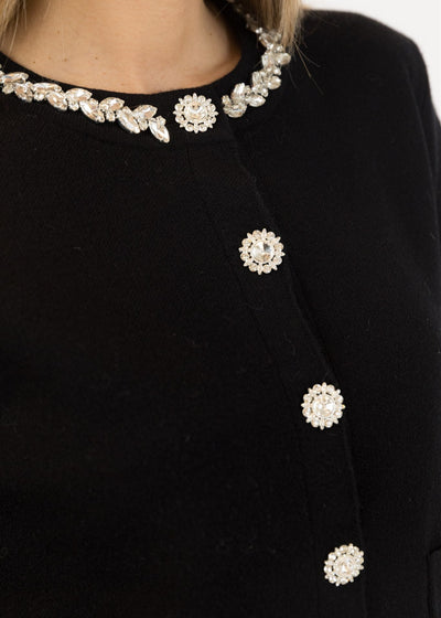 Lyla & Luxe Bowie Crystal Jacket Black
