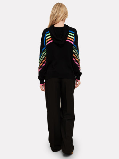 WISPR Sporty Stripe Hoodie Neon Pink/Neon Orange