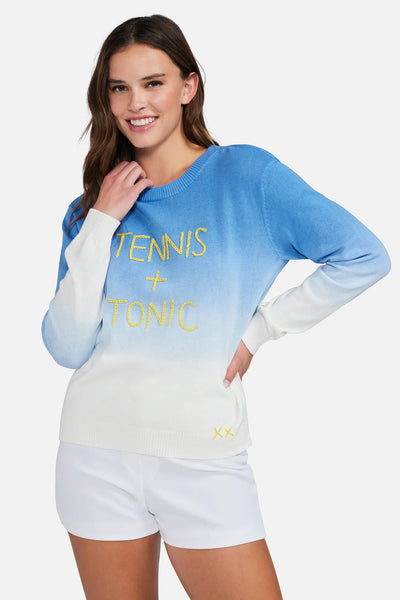 WILDFOX Tennis & Tonic Top - Chambray Dip Dye