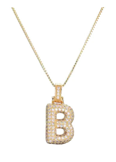 LIVIE Katherine Bubble Letter Necklace