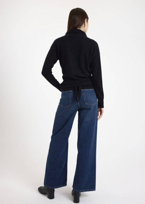 Brodie Valerie Multi Way Cashmere Cardigan Black