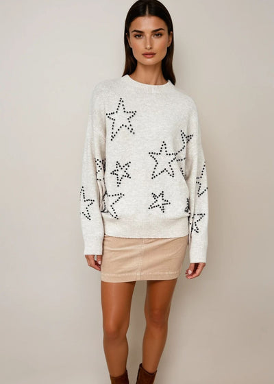 CHRLDR Studded Star Perfect Sweater