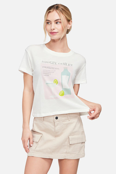 WILDFOX Gin Gimlet Charlie Top - White