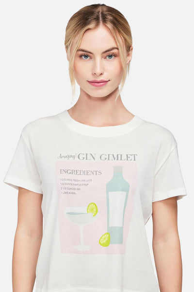 WILDFOX Gin Gimlet Charlie Top - White