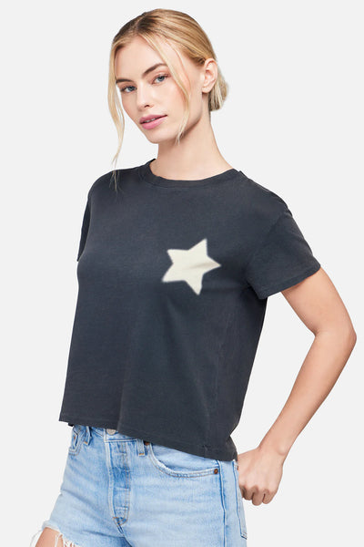 WILDFOX Blurred Star Charlie Top - Washed Black