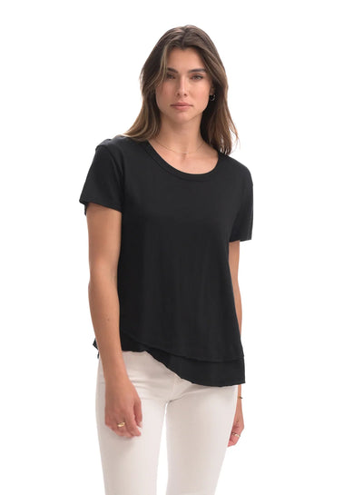 CHRLDR Ava Mock Layer T-shirt - Black