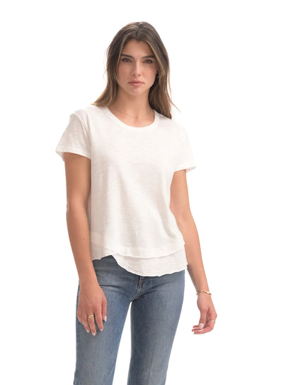 CHRLDR Ava Mock Layer T-shirt - White