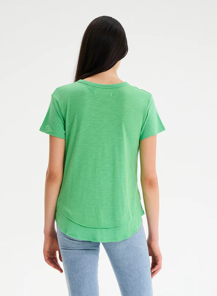 CHRLDR Ava Mock Layer T-shirt - Kelly Green