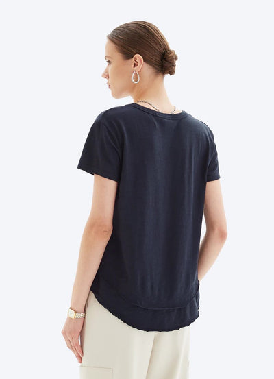 CHRLDR Ava Mock Layer T-Shirt Dark Navy