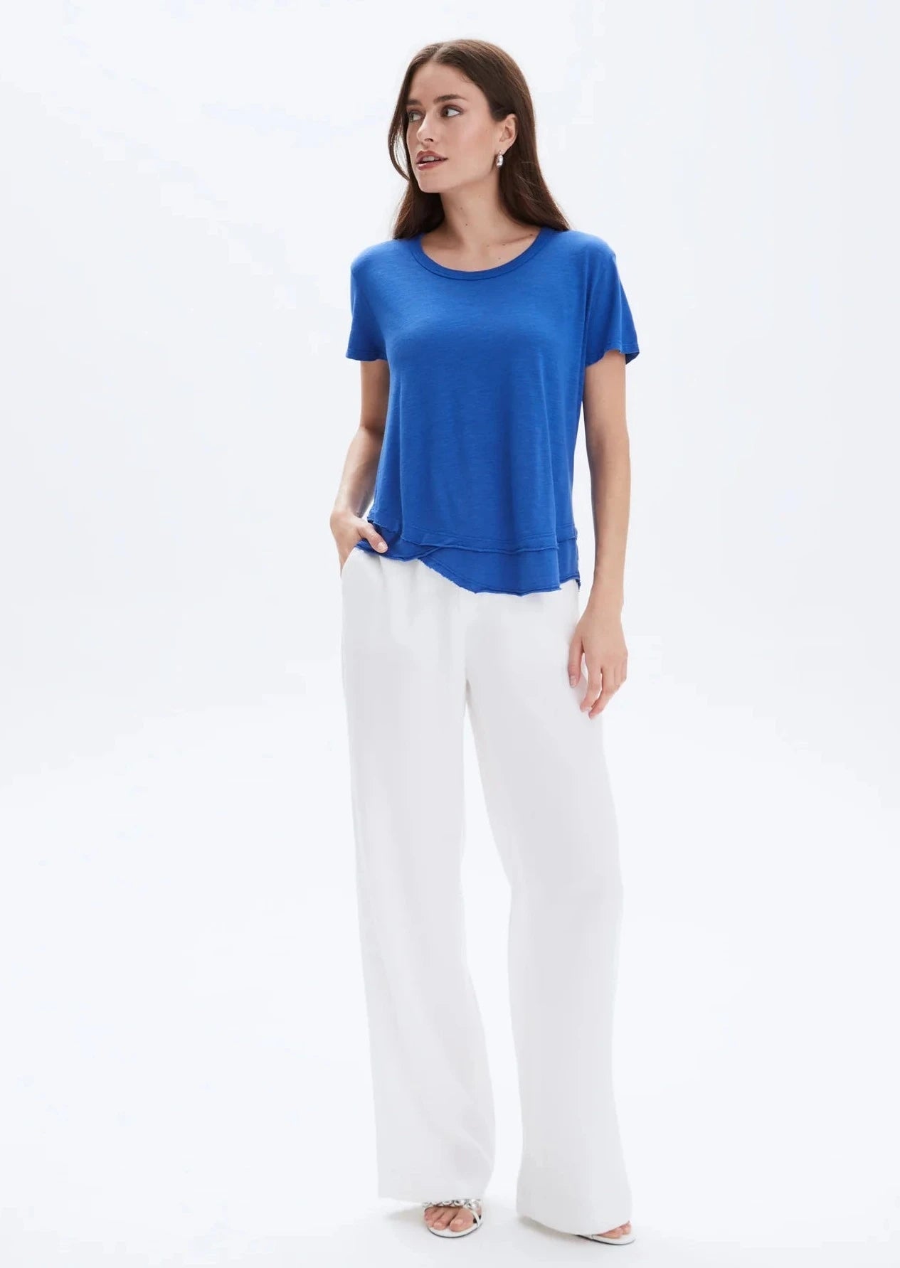 CHRLDR Ava Mock Layer T-shirt - Electric Blue