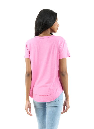 CHRLDR Ava Mock Layer T-shirt - Pink Sorbet