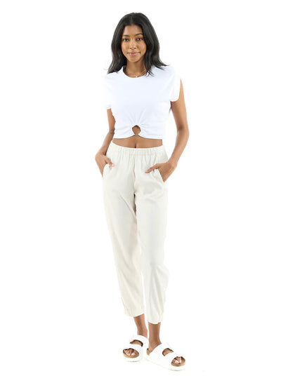 CHRLDR Cynthia Ring Crop Top - White