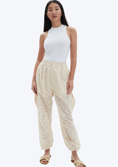 CHRLDR Lyla Racer Back Rib Tank - White