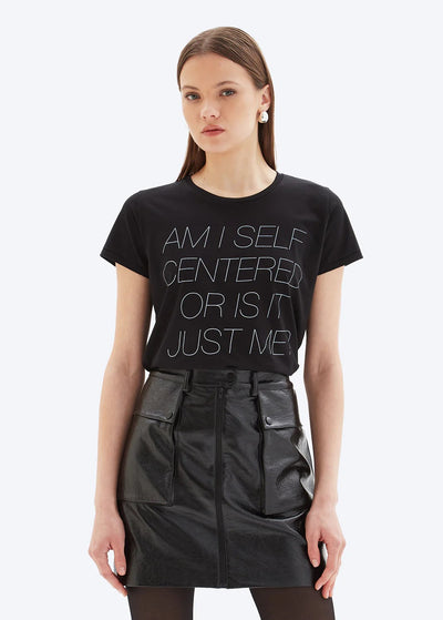 CHRLDR Is It Just Me Perfect Tee Black