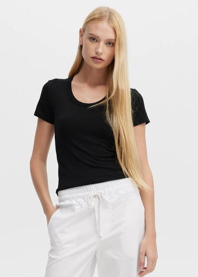 CHRLDR Kim U Neck T-Shirt Black