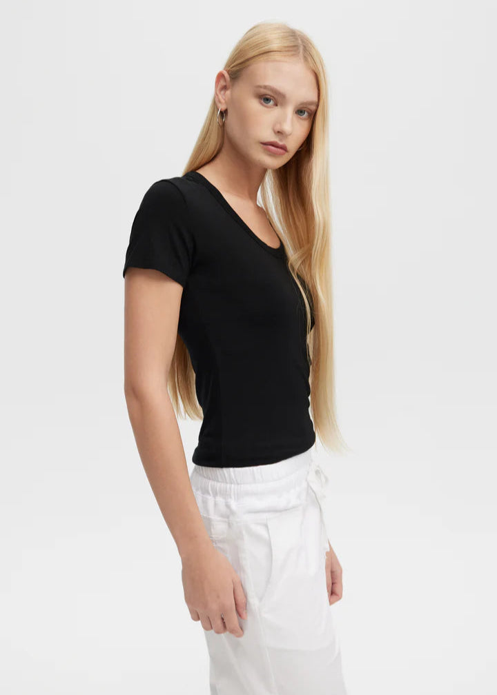 CHRLDR Kim U Neck T-Shirt Black