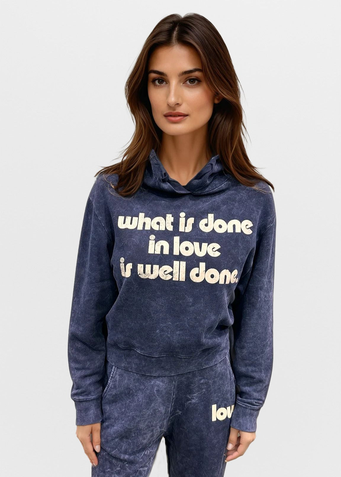 CHRLDR What Is Done Hoodie Pullover Hoodie Indigo