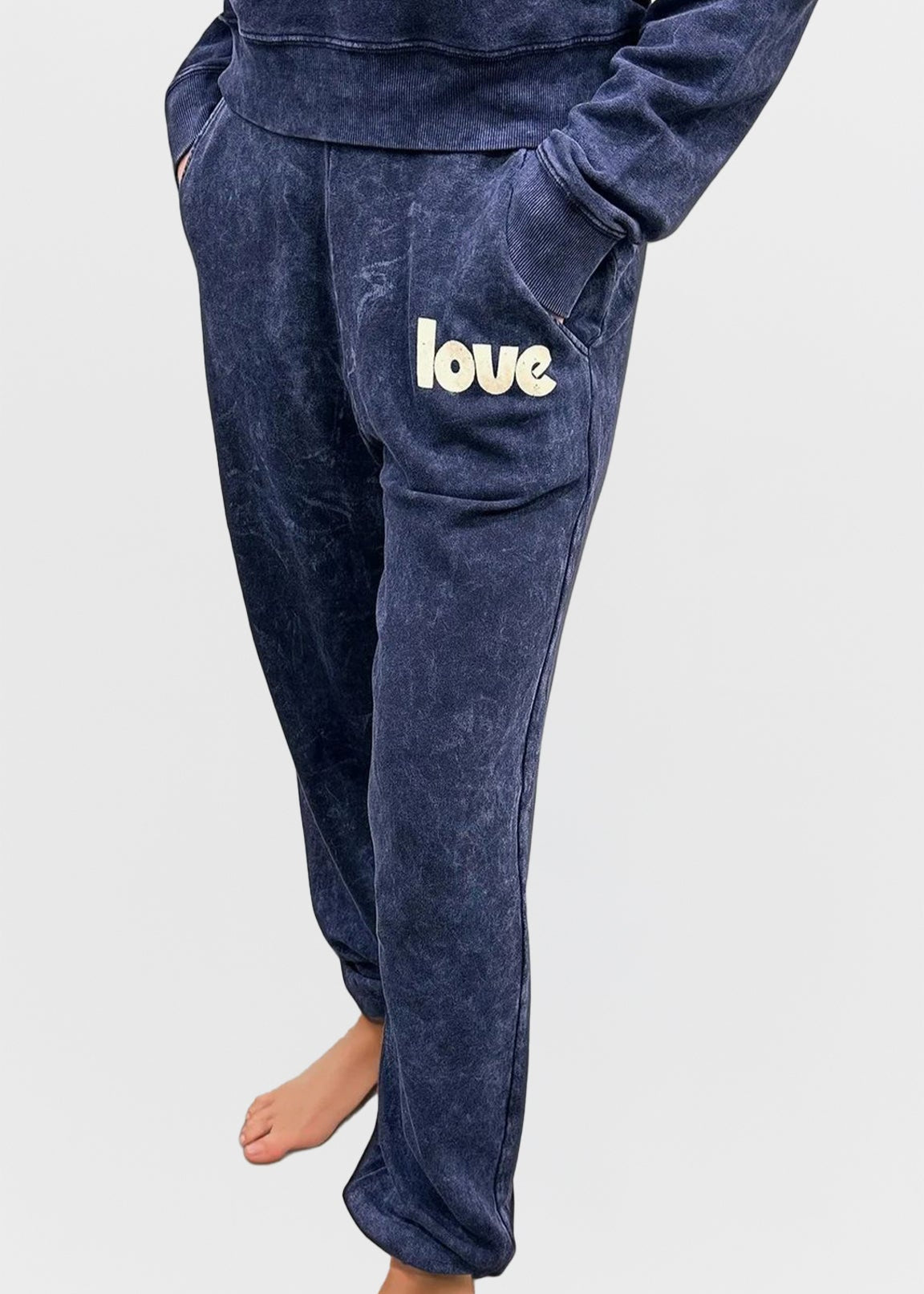 CHRDLR What Is Done P. E Sweatpants Jogging Sweatpants Indigo