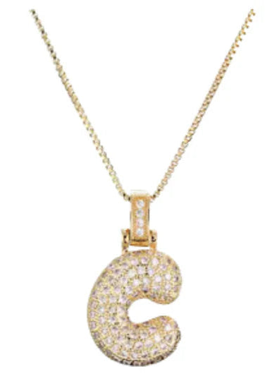 LIVIE Katherine Bubble Letter Necklace