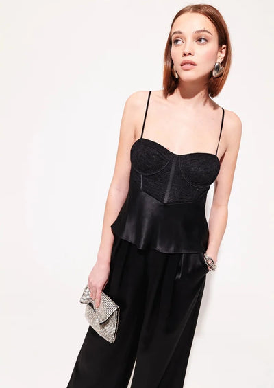 CAMI Bernadette Bustier Style Corset - Black