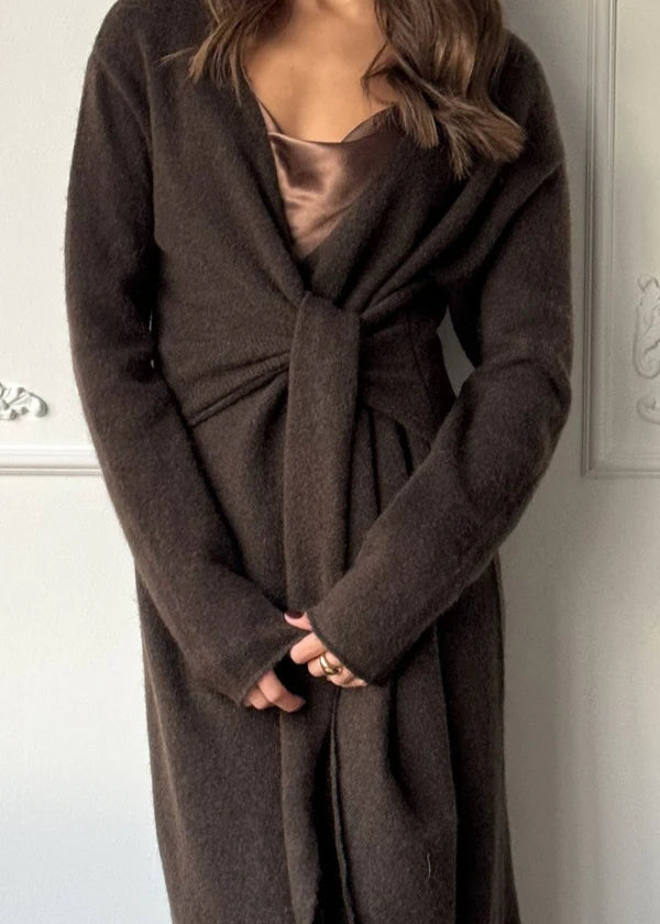 Charli Keira Dress Dark Espresso