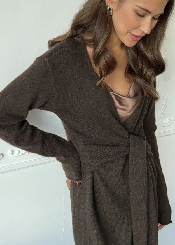 Charli Keira Dress Dark Espresso