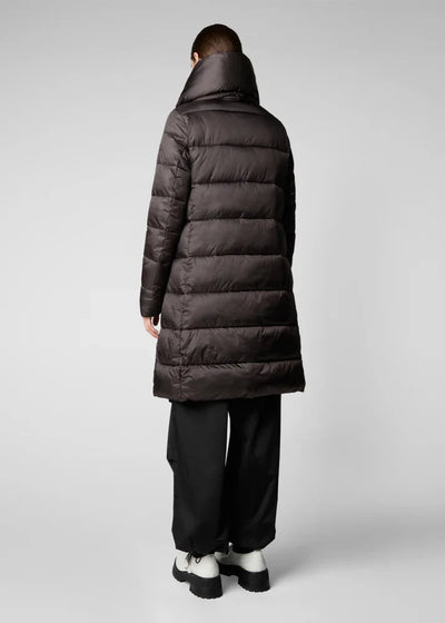 Save The Duck LYSA Hooded Coat - Brown