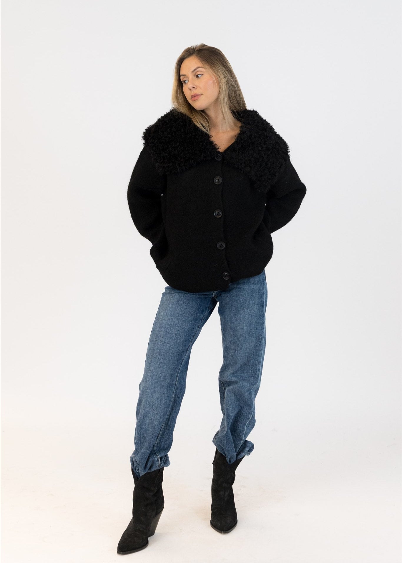 Lyla & Luxe Dakota Coat Black