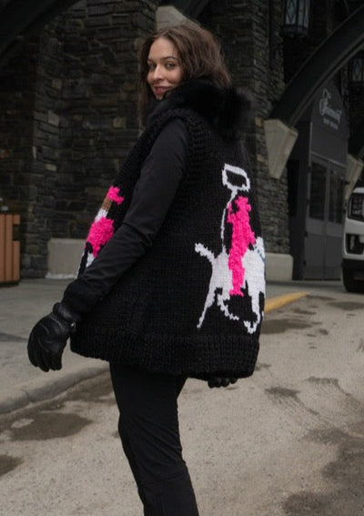 GOGO Cowboy Swing Vest - Jet Black