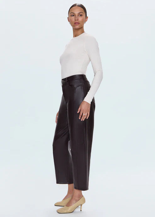 Pistola Eli High Rise Arched Leg Pant French Roast