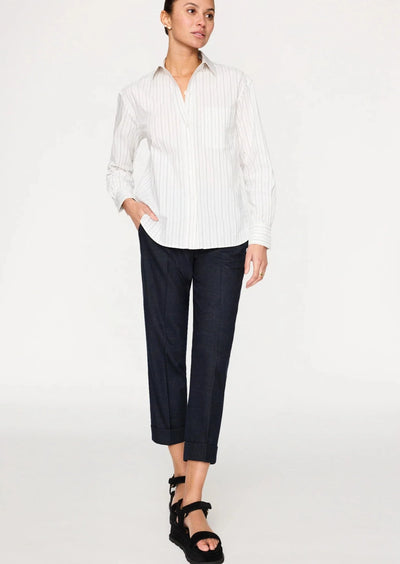 Brochu Walker Everyday Striped Shirt - White 