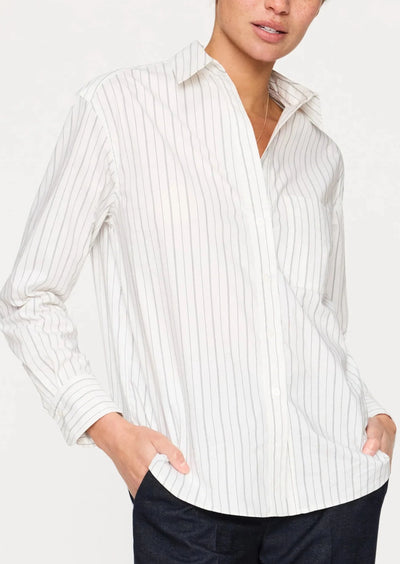 Brochu Walker Everyday Striped Shirt - White 