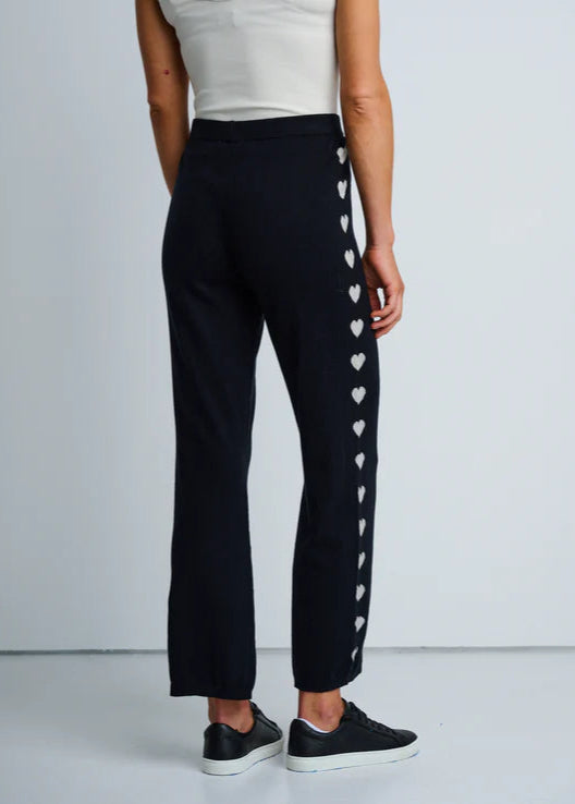 Lisa Todd Love Track Cotton/Cashmere Pants Black