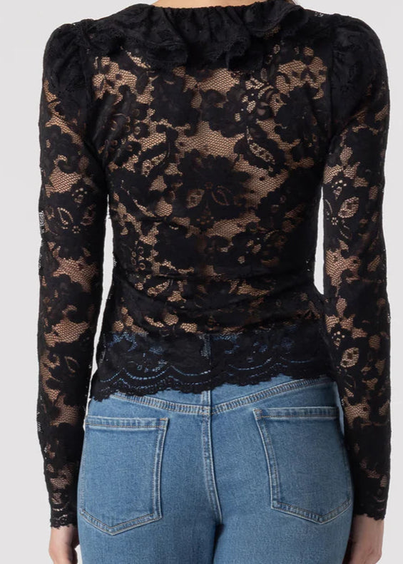 Generation Love Corsa Lace Top Black