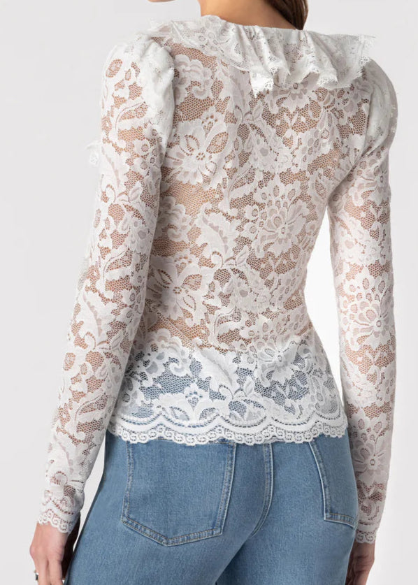 Generation Love Corsa Lace Top White