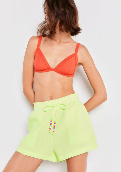 Lisa Todd Beachy Flutter Shorts - Electric Yellow