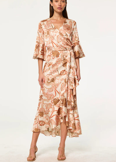 Misa Cordelia Dress Batik Satin