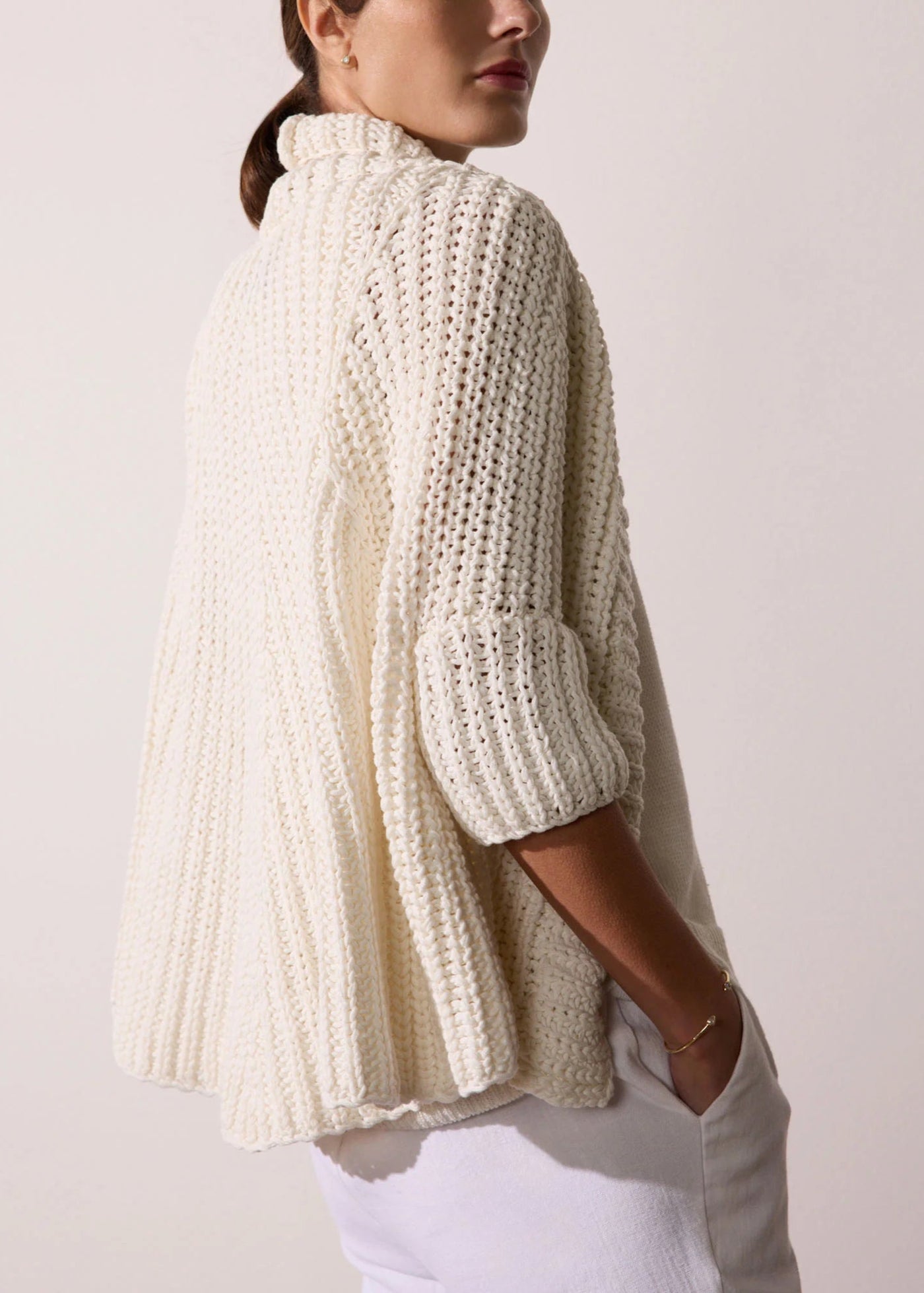Brochu Walker Fida Cotton Shrug Natural