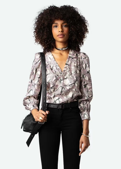 Zadig & Voltaire Telia Wild Chaines Leo Blouse