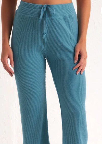 Z Supply Beach Walk Rib Flare Pant - Blue