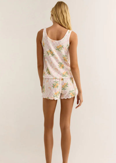 Z Supply Citrus Check Shorts