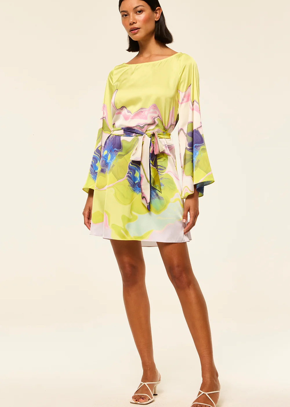 Misa Twiggy Dress Marble Flora