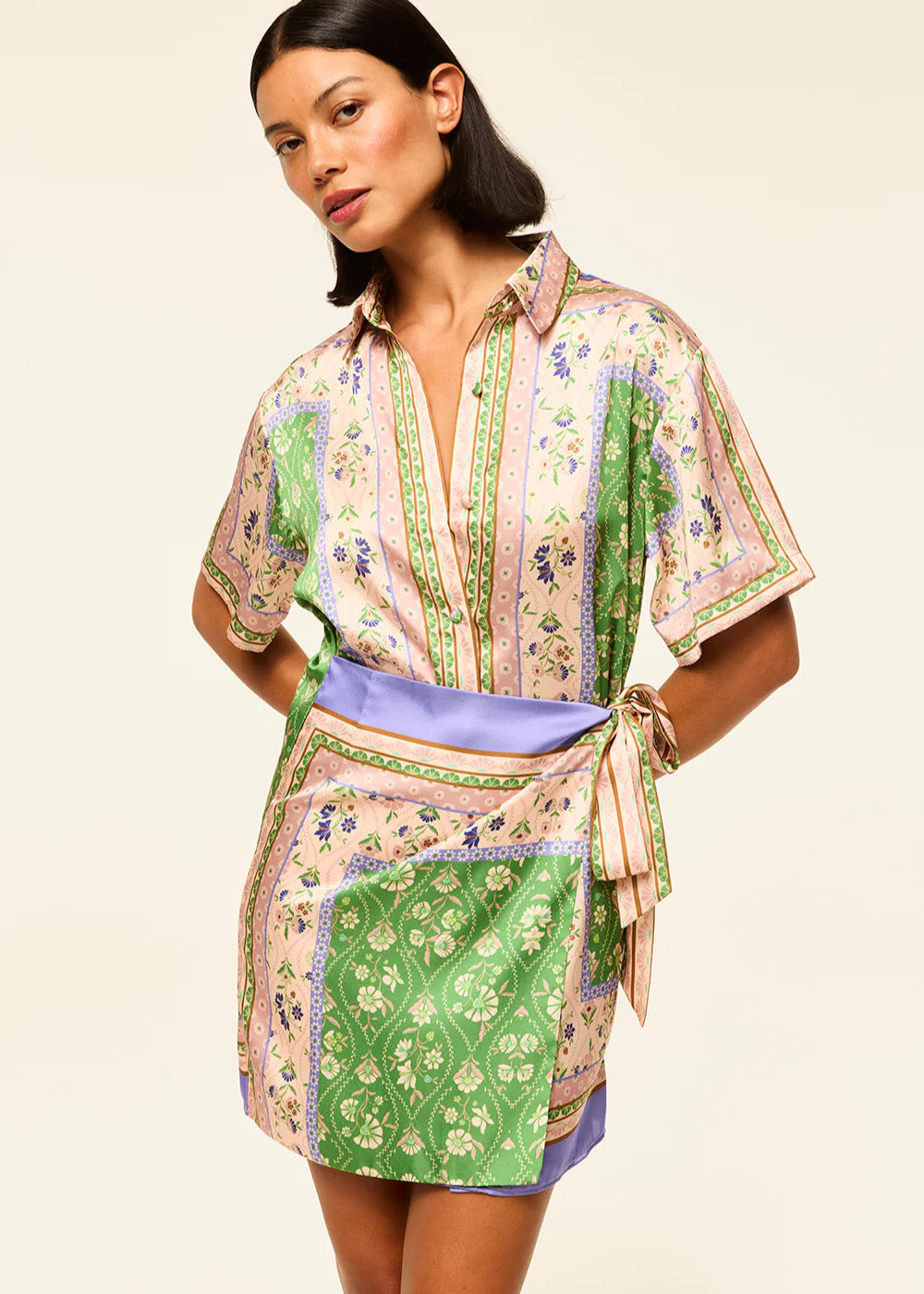 Misa Kezia Dress Matcha Love