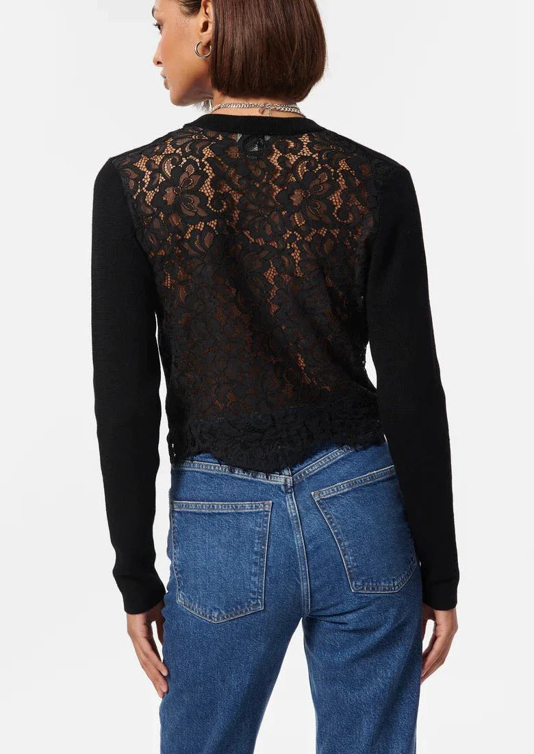 Lace back cardigan sales