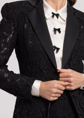 Generation Love Zoya Lace Blazer Black