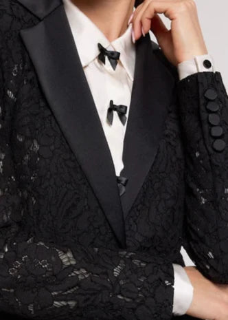 Generation Love Zoya Lace Blazer Black