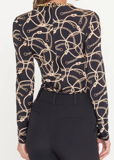 Generation Love Robin Rope Chain Top Black/Gold