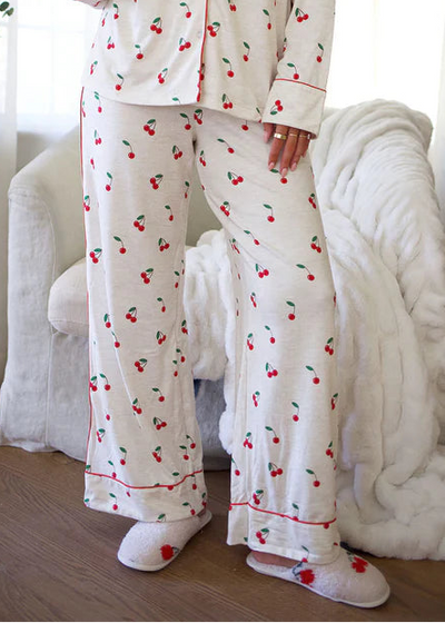 Splendid Cozy Slipper Slide Cherry